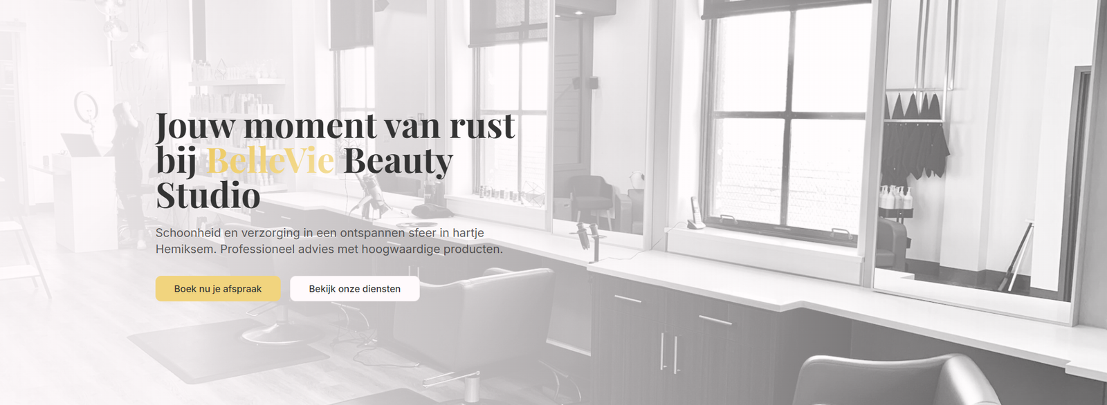 Schoonheidssalon / Nagelstudio Website - Website Template door Synora webdesign Antwerpen